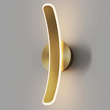 Brass Dawn LED Wall Light 3D model image 1 