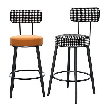 Retro Style Bar Stool 2017 3D model image 1 