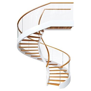 Spiral Staircase 10 3D Model 3D model image 1 