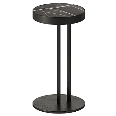 Yuko Metal Stone Table Divan 3D model image 1 