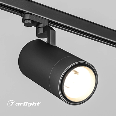 Adjustable Cylinder Track Lights 3D model image 1 