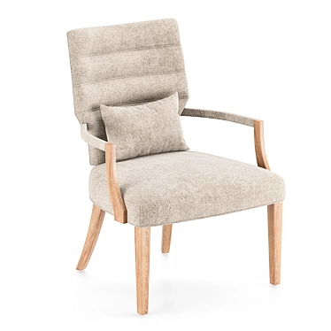 Lucrezia Low Armchair 3D Model 3D model image 1 