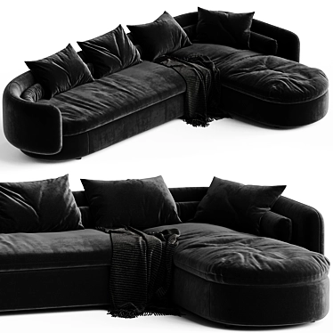 Modular Sofa System by Malouin 3D model image 1 