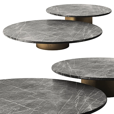 Sleek Metal Stone Doyle Pendant 3D model image 1 