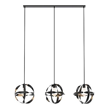 Elegant Vico Twist Pendant Light 3D model image 1 