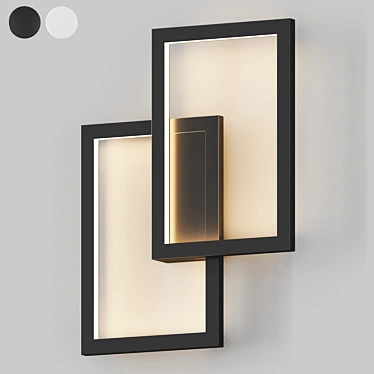 Modern LED Rectangular Ceiling Light 3D model image 1 