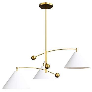 Elegant Mitzi Birdie Chandelier, V-Ray 3D model image 1 