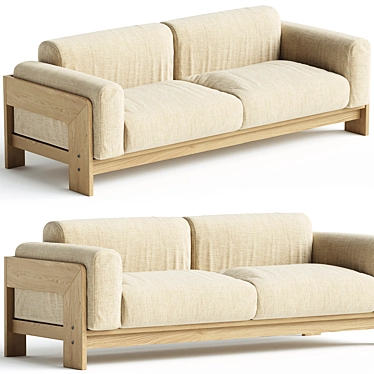 Modern Elegance Bastiano Sofa 3D model image 1 
