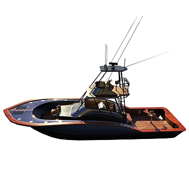 Highly Detailed 3D Boat Model 3D model image 1 