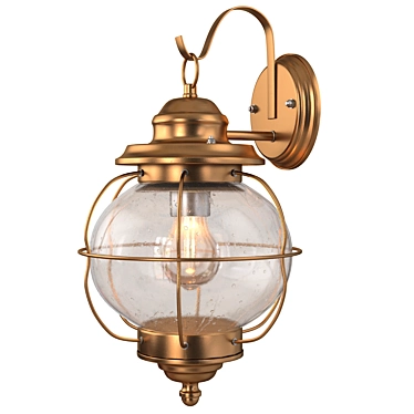 Vintage Farmhouse Outdoor Wall Sconce 3D model image 1 