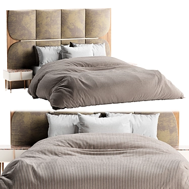 Elegant Sakya Bed 2015 Model 3D model image 1 