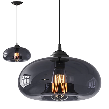 Translated from Russian:
"Menga Transparent Glass Pendant Light Design"

Modern Transparent Glass Pendant-Light 3D model image 1 