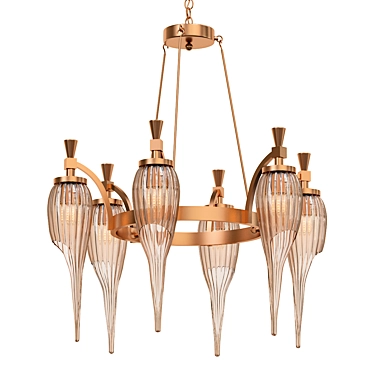 Aiden 33 Chandelier - Wildwood 3D model image 1 