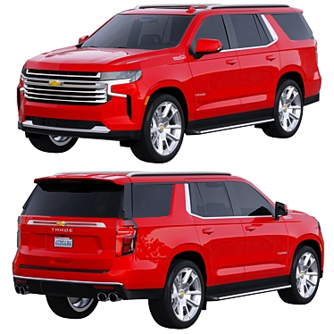 Title: 2022 Chevrolet Tahoe High Country 3D model image 1 