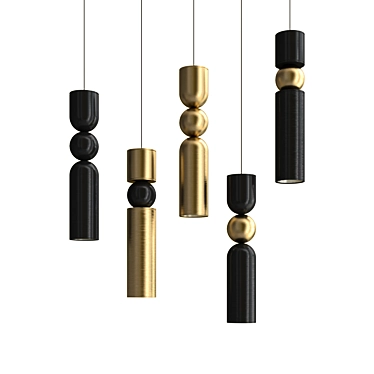 Modern Pendant Lamp Niord 3D model image 1 