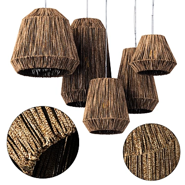 Modern Industrial Lamp 3D Model 3D model image 1 