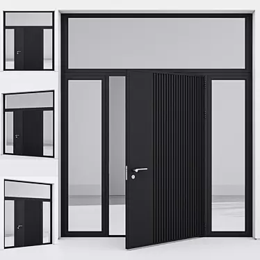 Corona Aluminum Door Model 26 3D model image 1 