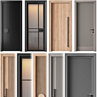 Interior Doors Collection 3D model image 1 