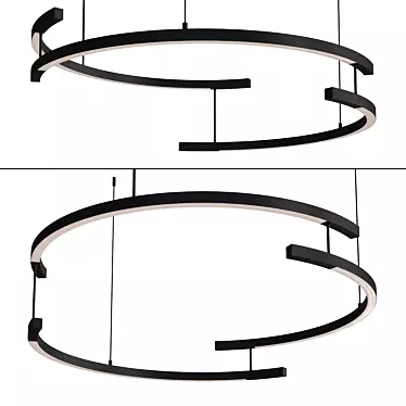 Elegant Maytoni Line Pendant Light 3D model image 1 