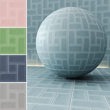 Seamless Tile Material Pack 04 3D model image 1 