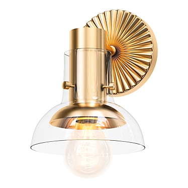 Elegant Oona Sconce Fixture 3D model image 1 