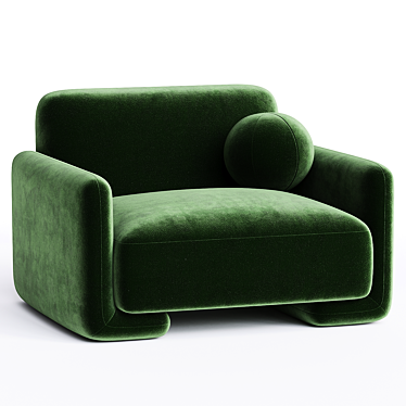 Elegant Boucle Balzac Chair, 2014 3D model image 1 