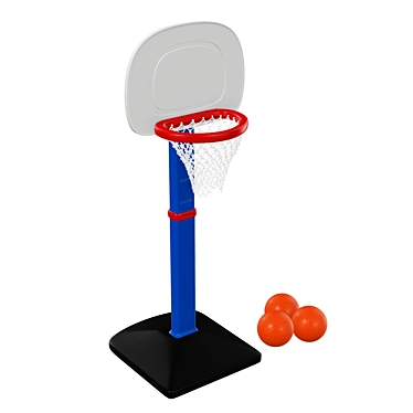 High-Quality Basketball Set: PBR Textures, Detailed Geometry 3D model image 1 