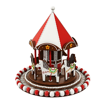 Christmas Cookie Carousel 3D Model 3D model image 1 