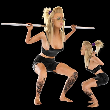 Fitness Model for Gym Setup 3D model image 1 