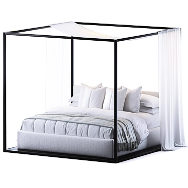 Luxury Alcova Bed by B&B 3D model image 1 
