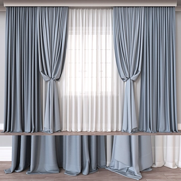 Premium Curtain Model for 3D Visualizations 3D model image 1 