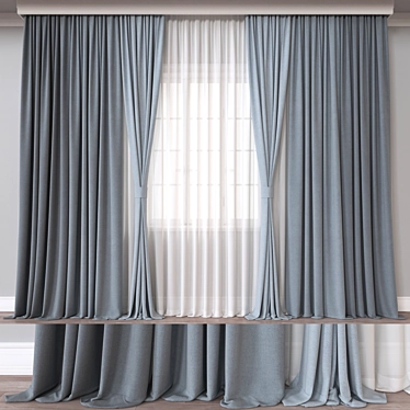 Render Vray, Corona Curtain FBX 3D model image 1 