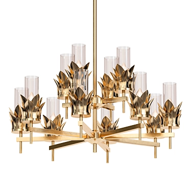  Grand Crystal Chandelier 3 Tier 3D model image 1 