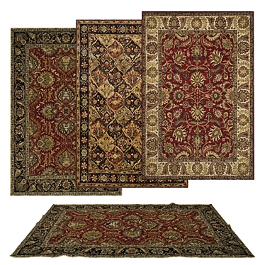 3D Carpets Set Render Collection 3D model image 1 