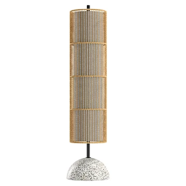 Modern Floor Lamp with UVs 3D model image 1 