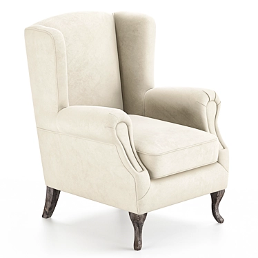 Bergere Armchair 3D Model 3D model image 1 