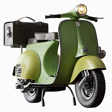 Classic Italian Vespa Scooter 3D model image 1 