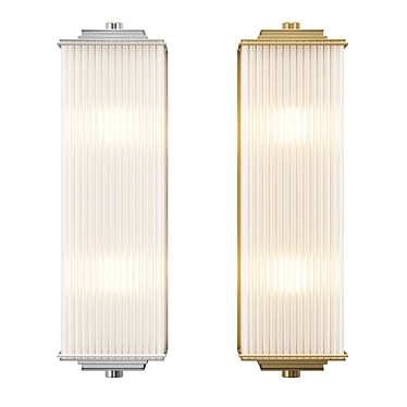 Elegant Charleston 2 Wall Sconce 3D model image 1 