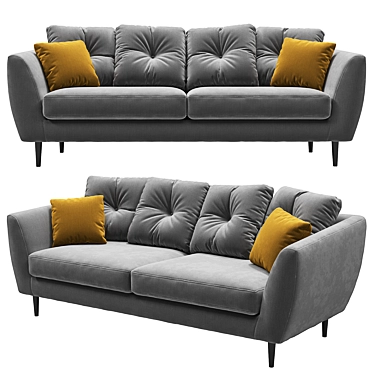 Contemporary Comfort: Flake Sofa 3D model image 1 