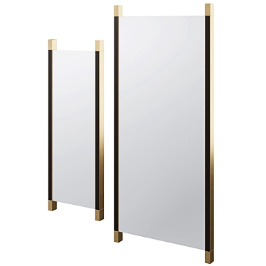 Elegant Galway Mirror Set 3D model image 1 