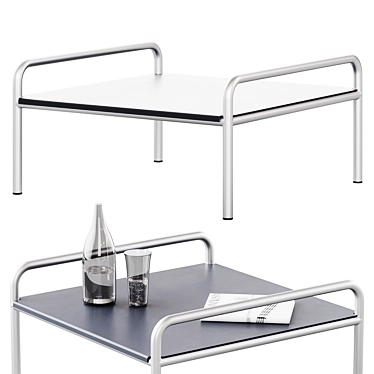 Onsen Side Table: Sleek Elegance 3D model image 1 