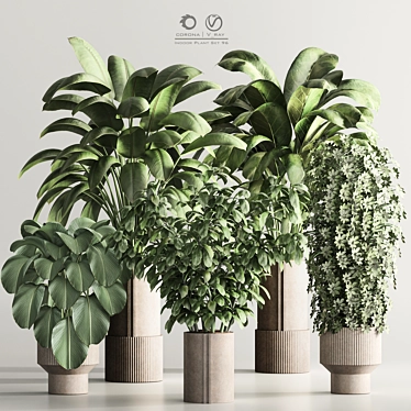  Contemporary Indoor Plant Set 3D model image 1 