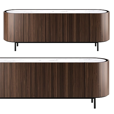  Scandinavian Elegance: LAKE Sideboard 3D model image 1 