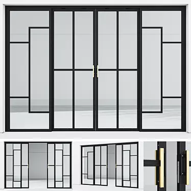 Corona Aluminium Door 33 Render 3D model image 1 