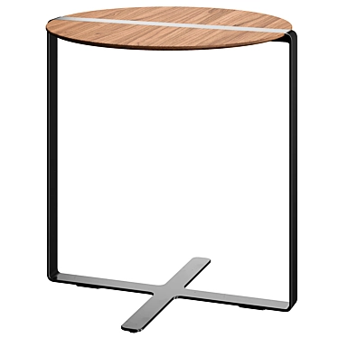 Modern Round End Table Furniture 3D model image 1 