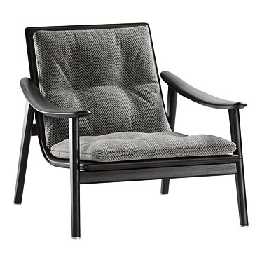 Modern Minotti Fynn Armchair Design 3D model image 1 