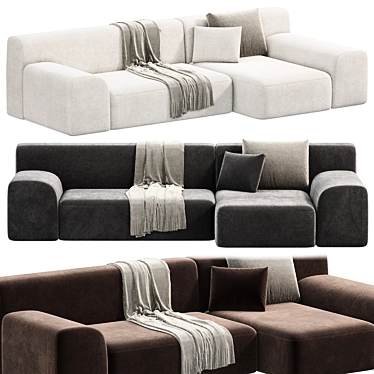 Paola Lenti All Time Sofa 3D model image 1 