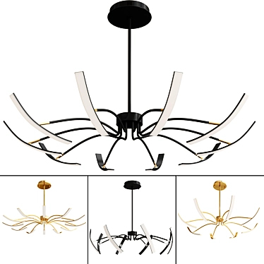 Modern LED Chandelier Series 3D model image 1 