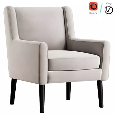  sleek Jude Armchair design 3D model image 1 