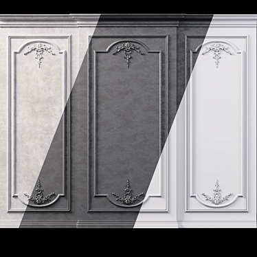 3Ds Max Wall Molding Kit 3D model image 1 